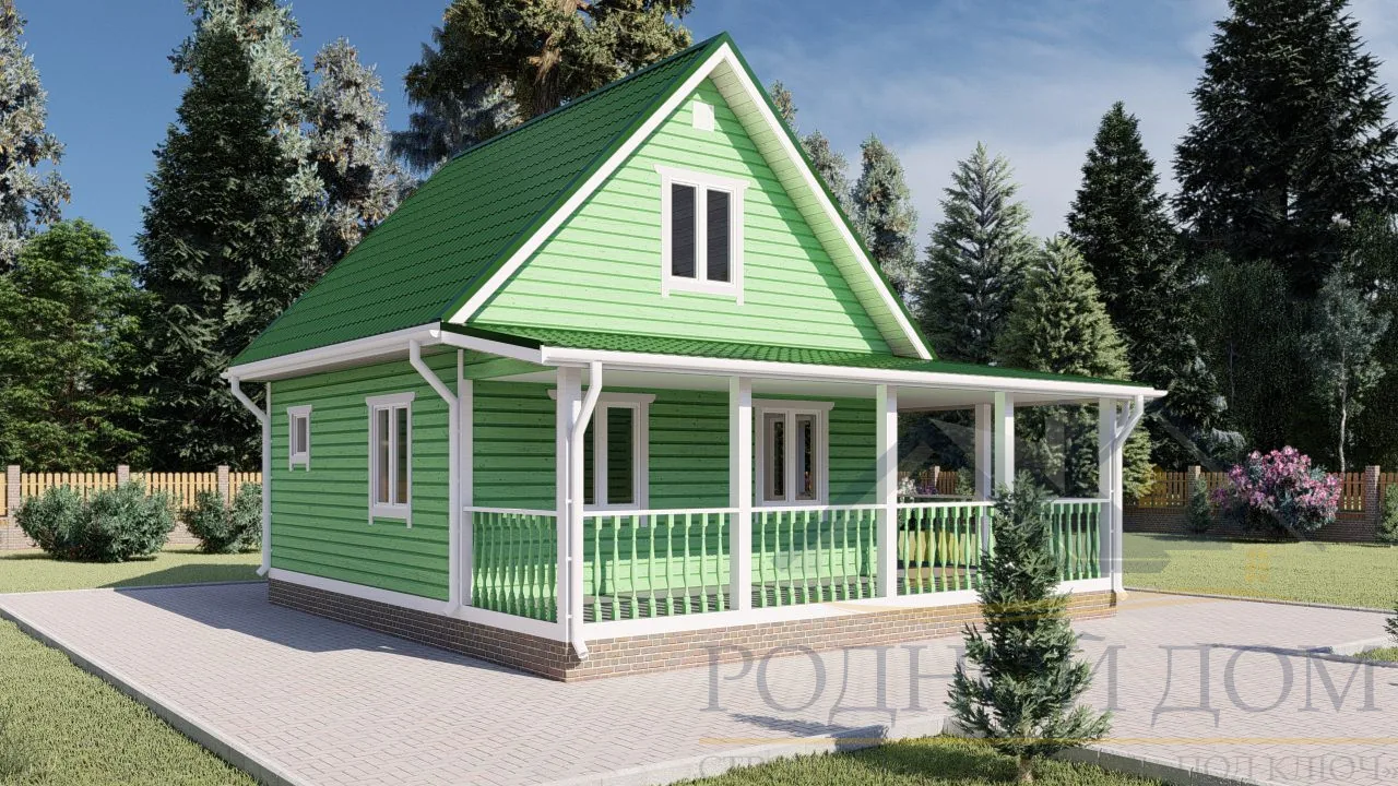 Дом «Саванна» 8х8